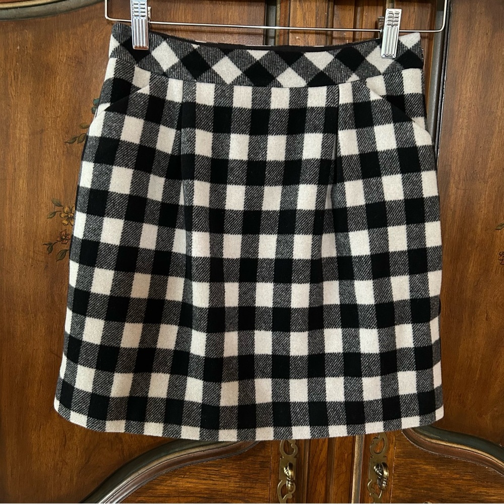 Club Monaco ~ SOFT Buffalo Check Mini Skirt size 00